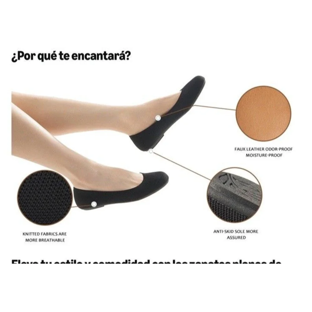 YORINDALE Black Women's Ballet Shoes Size 10 Round Toe, Soft Knit for Ballerina